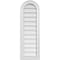 Ekena Millwork Round Top Surface Mount PVC Gable Vent w/ 2"W x 1-1/2"P Brickmould Frame, 12"W x 36"H GVPRT12X3602SN - alternate 1